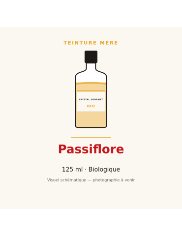 Teinture mère de Passiflore bio 125 ml - Passiflora incarnata