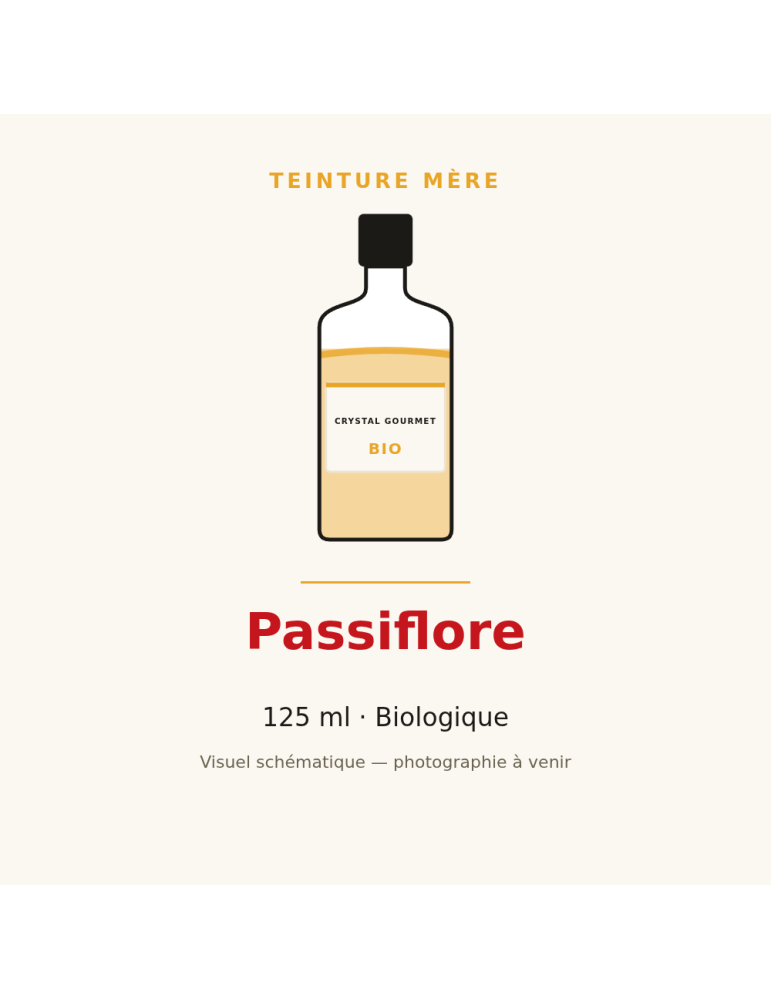 Teinture mère de Passiflore bio 125 ml - Passiflora incarnata