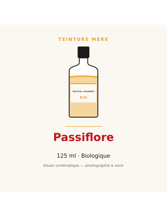 Teinture mère de Passiflore bio 125 ml - Passiflora incarnata