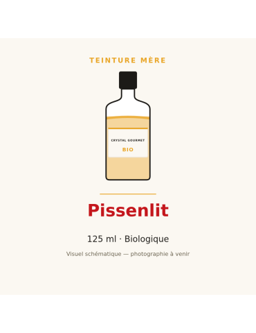 Teinture mère de Pissenlit bio 125 ml - Taraxacum officinale