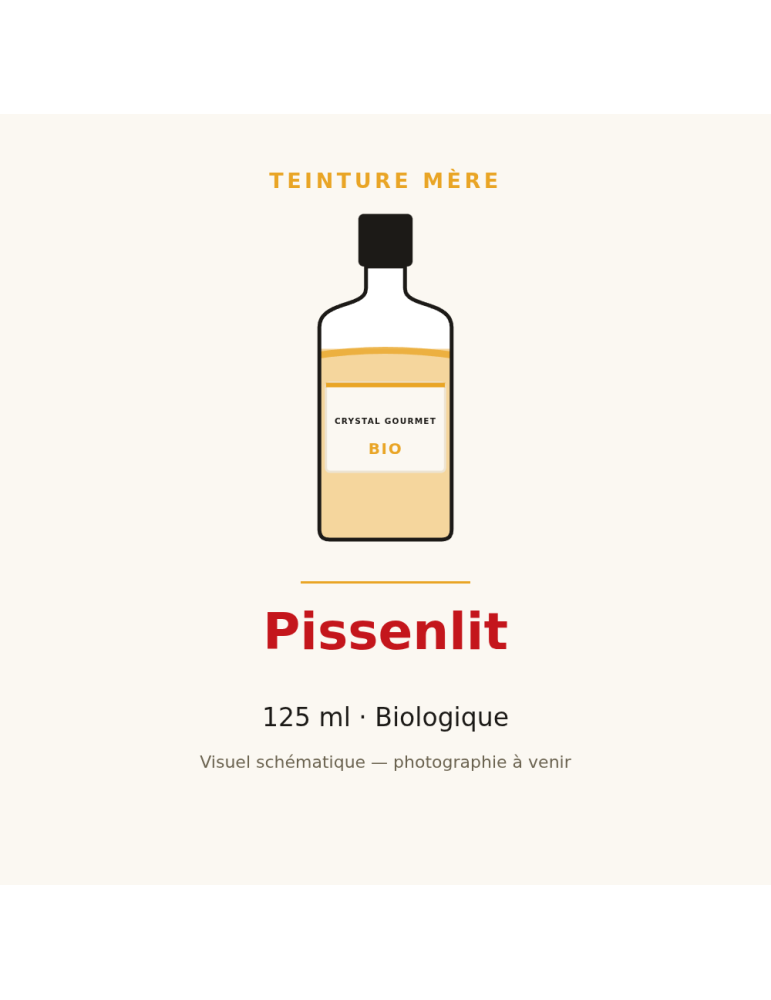 Teinture mère de Pissenlit bio 125 ml - Taraxacum officinale