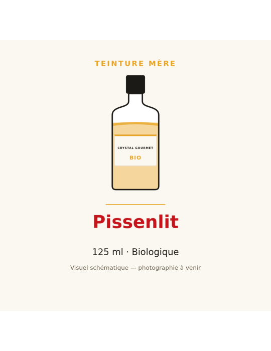 Teinture mère de Pissenlit bio 125 ml - Taraxacum officinale