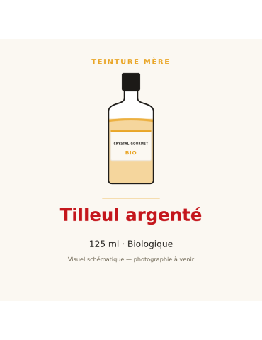 Teinture mère de Tilleul argenté bio 125 ml - Tilia tomentosa