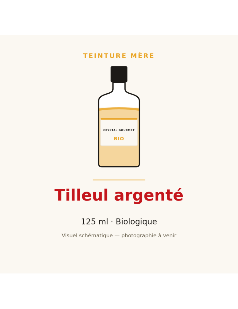 Teinture mère de Tilleul argenté bio 125 ml - Tilia tomentosa