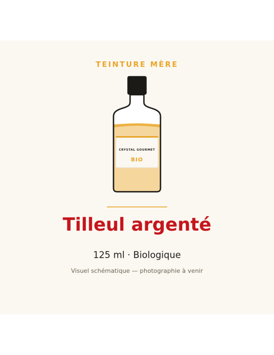 Teinture mère de Tilleul argenté bio 125 ml - Tilia tomentosa