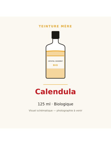 Teinture mère de Calendula bio 125 ml - Calendula officinalis
