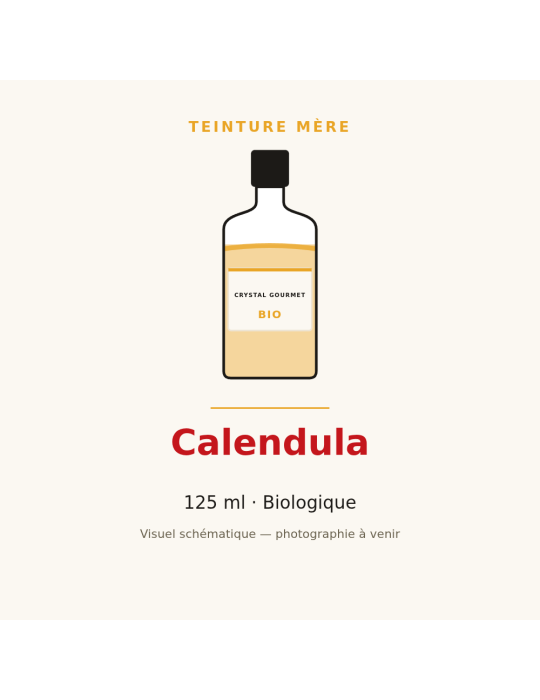 Teinture mère de Calendula bio 125 ml - Calendula officinalis