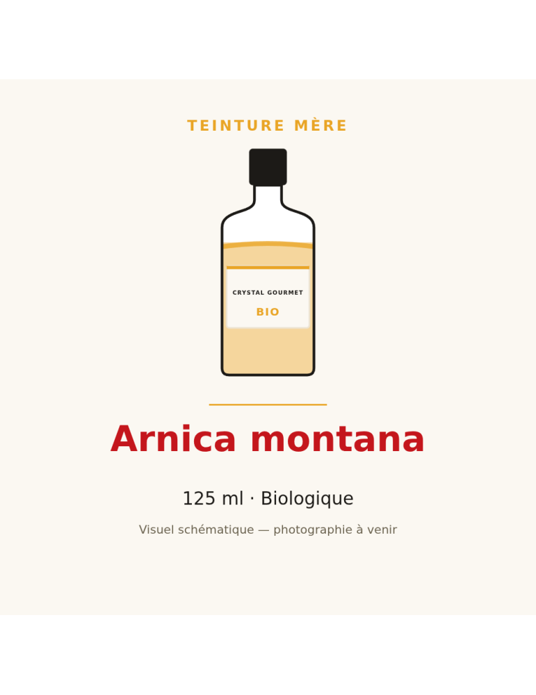 Teinture mère d'Arnica montana bio 125 ml - Arnica montana