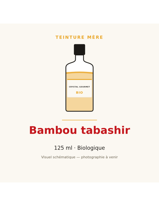 Teinture mère de Bambou tabashir bio 125 ml - Bambusa bambos