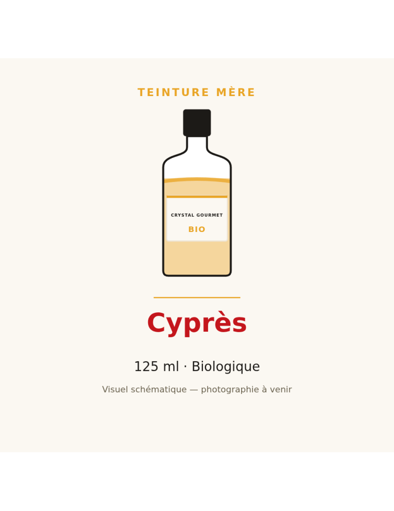Teinture mère de Cyprès bio 125 ml - Cupressus sempervirens
