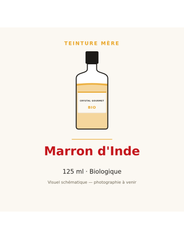 Teinture mère de Marron d'Inde bio 125 ml - Aesculus hippocastanum