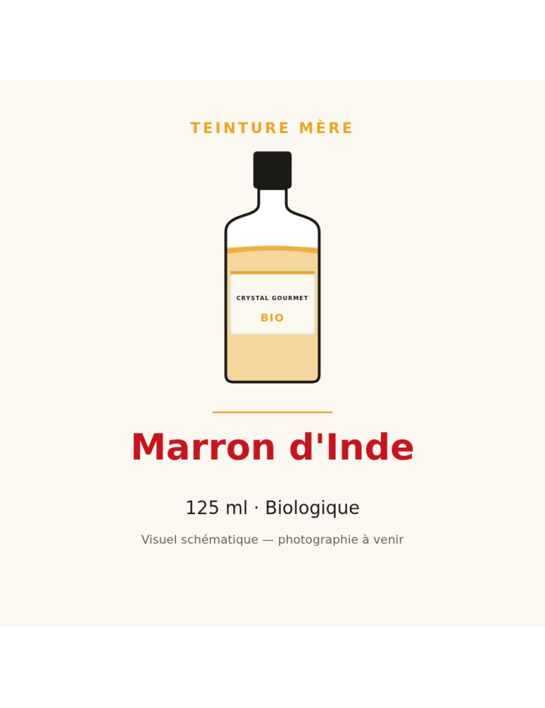 Teinture mère de Marron d'Inde bio 125 ml - Aesculus hippocastanum