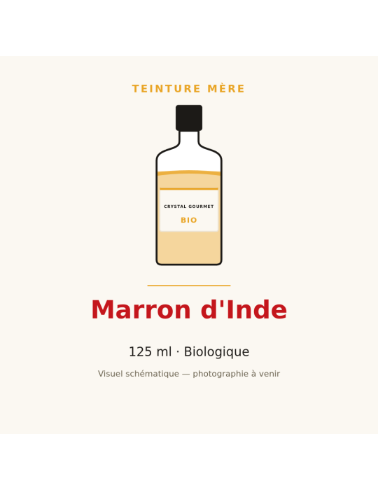 Teinture mère de Marron d'Inde bio 125 ml - Aesculus hippocastanum
