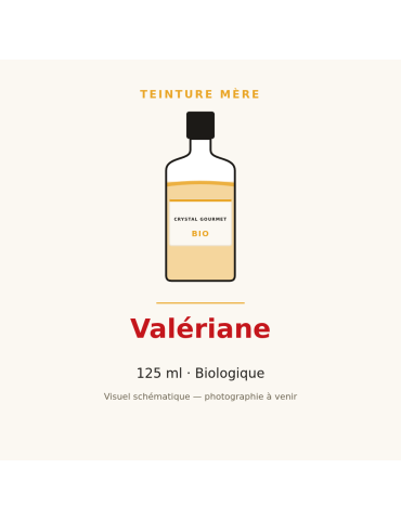 Teinture mère de Valériane bio 125 ml - Valeriana officinalis
