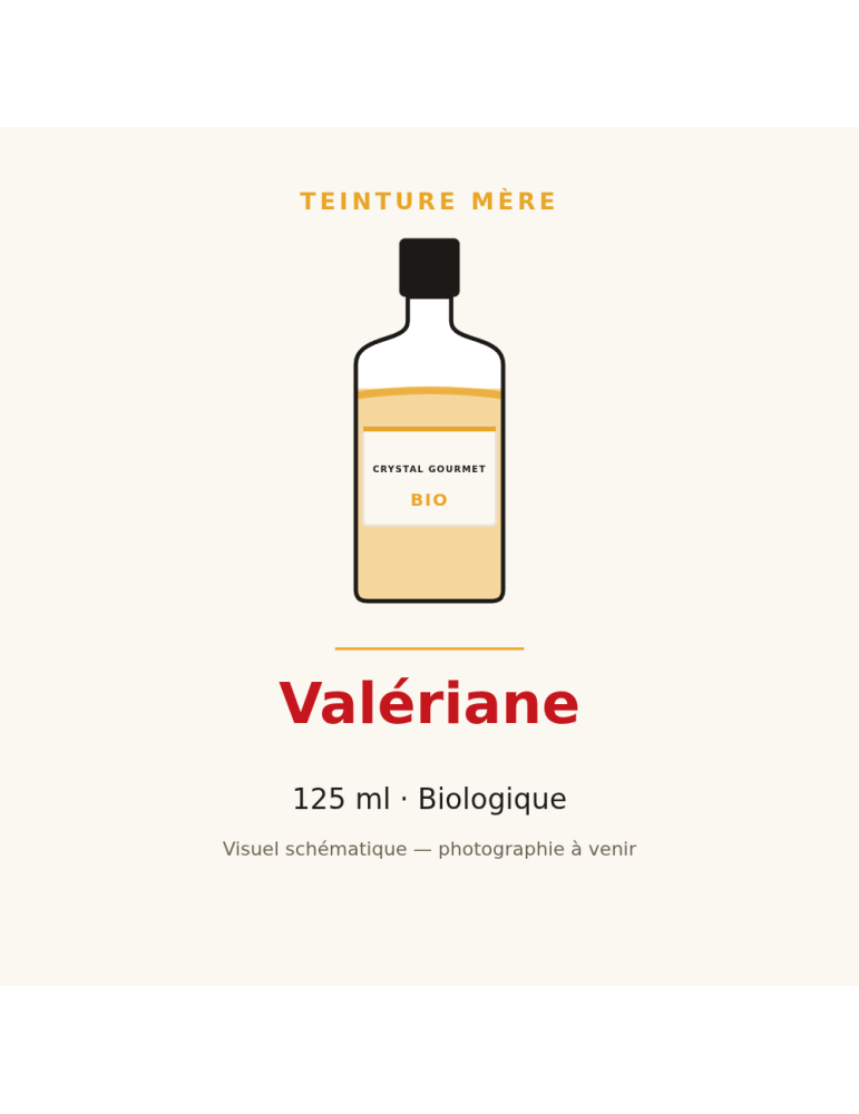 Teinture mère de Valériane bio 125 ml - Valeriana officinalis