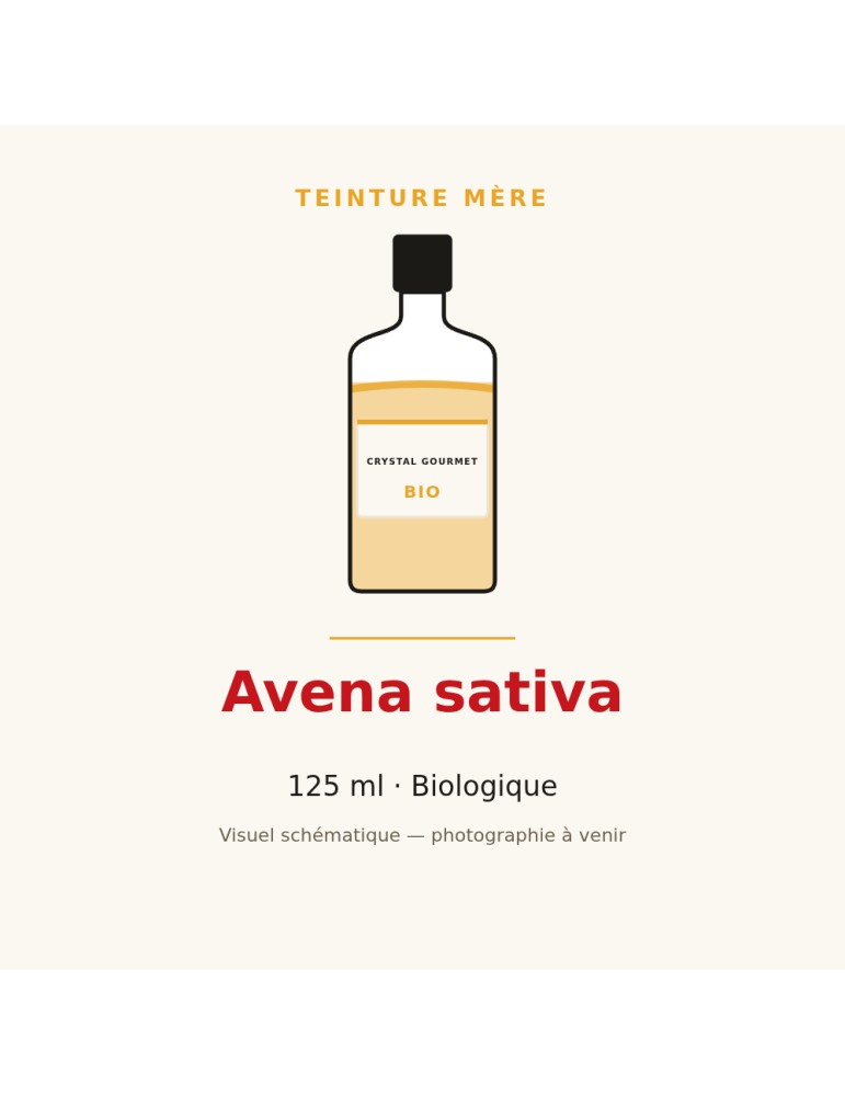 Teinture mère d'Avena sativa bio 125 ml - Avena sativa