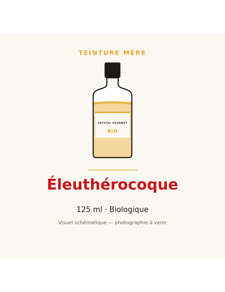 Teinture mère d'Éleuthérocoque bio 125 ml