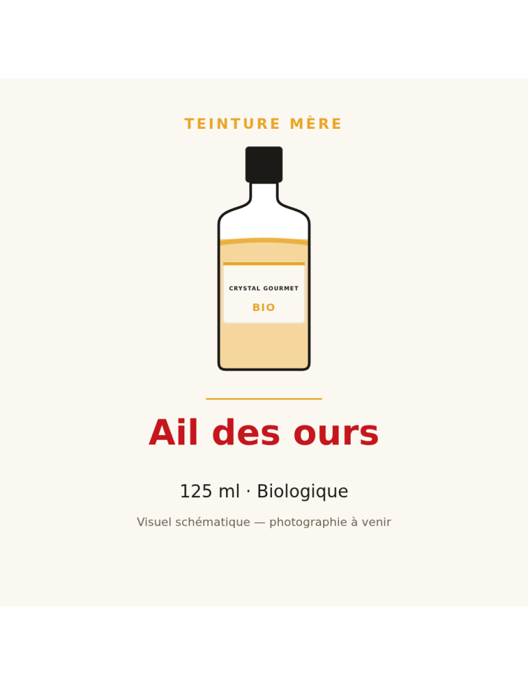 Teinture mère d'Ail des ours bio 125 ml - Allium ursinum