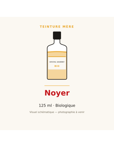 Teinture mère de Noyer bio 125 ml - Juglans regia