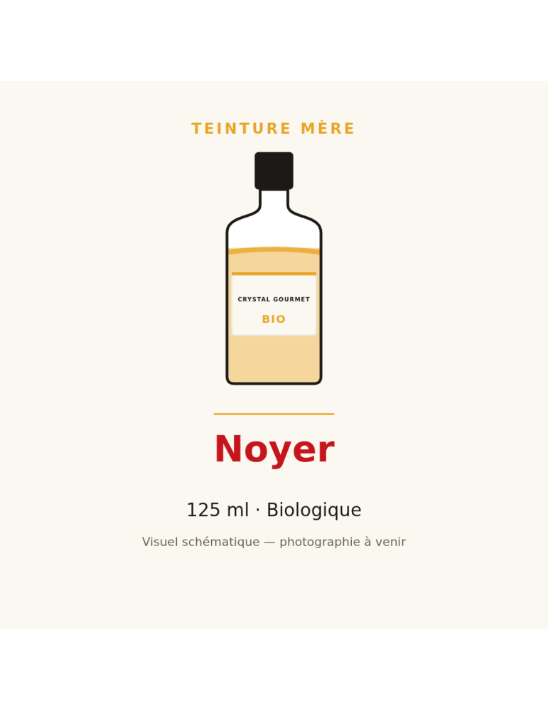 Teinture mère de Noyer bio 125 ml - Juglans regia