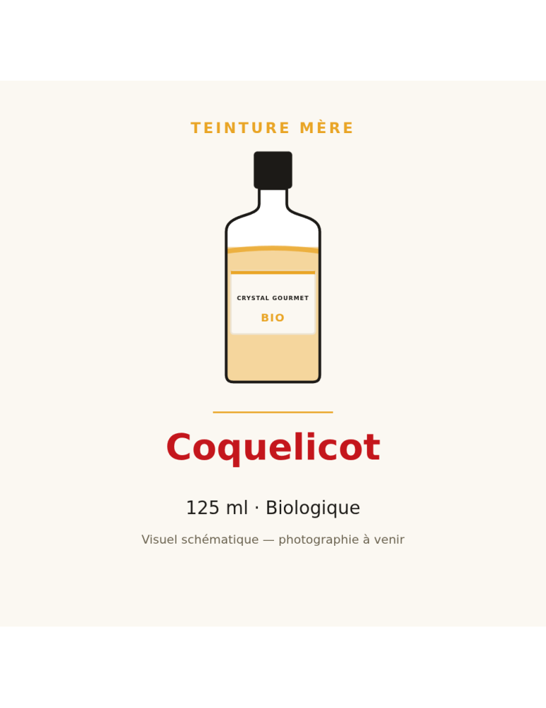 Teinture mère de Coquelicot bio 125 ml - Papaver rhoeas