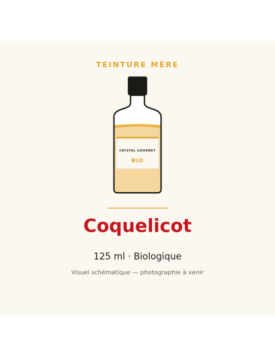 Teinture mère de Coquelicot bio 125 ml - Papaver rhoeas