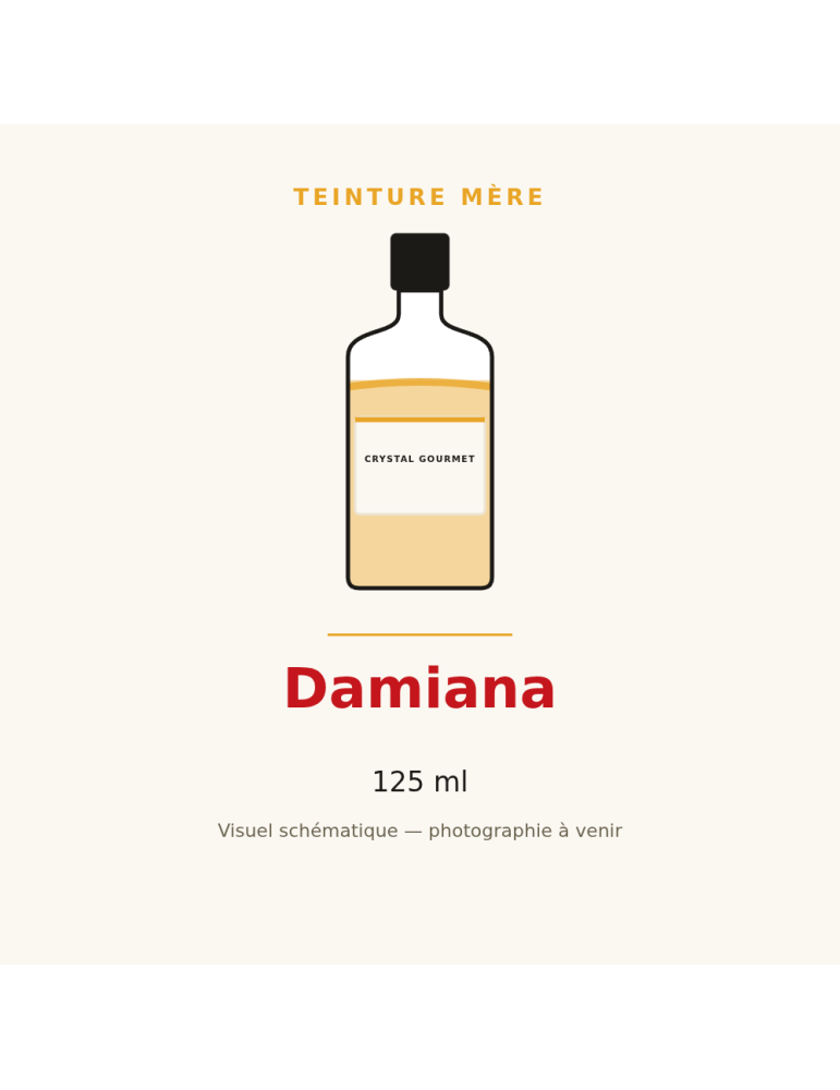 Teinture mère de Damiana 125 ml - Turnera diffusa
