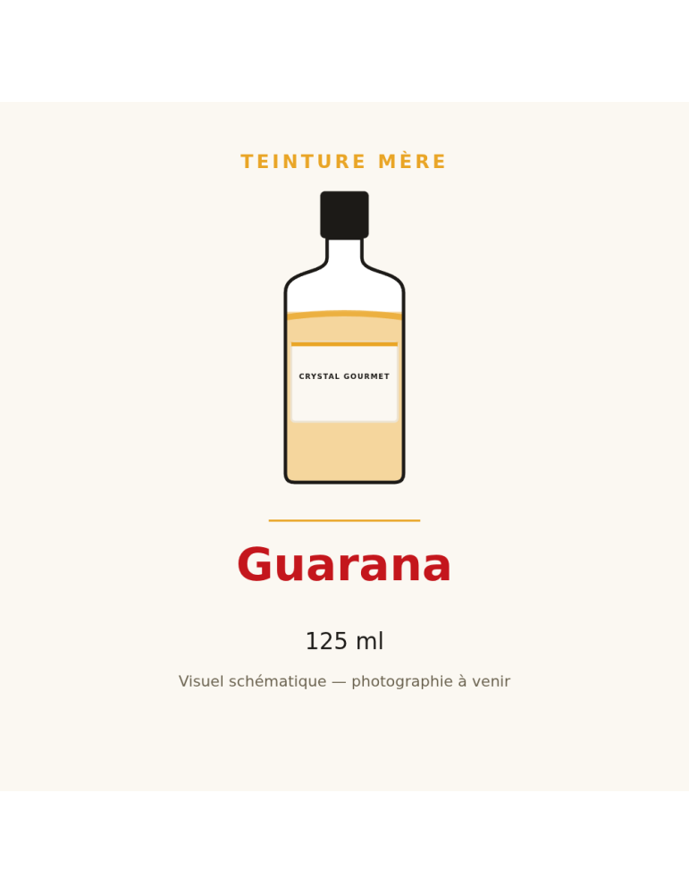 Teinture mère de Guarana 125 ml - Paullinia cupana