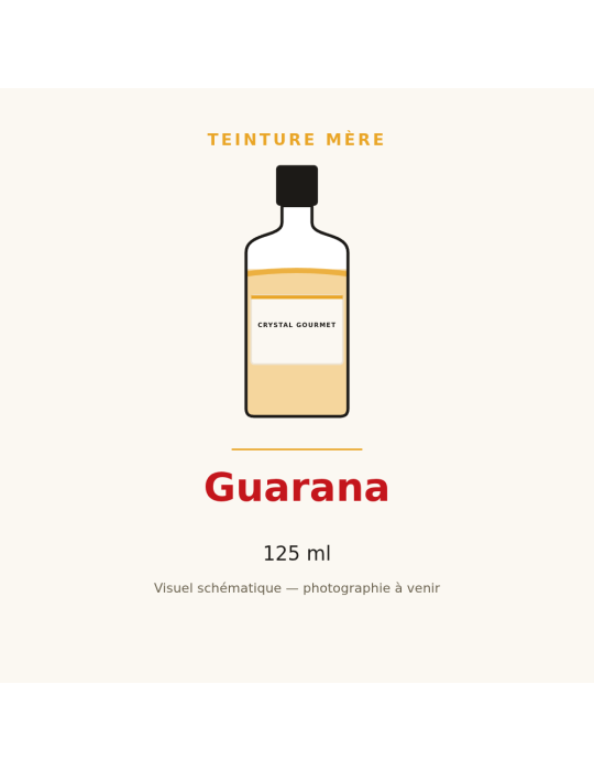 Teinture mère de Guarana 125 ml - Paullinia cupana