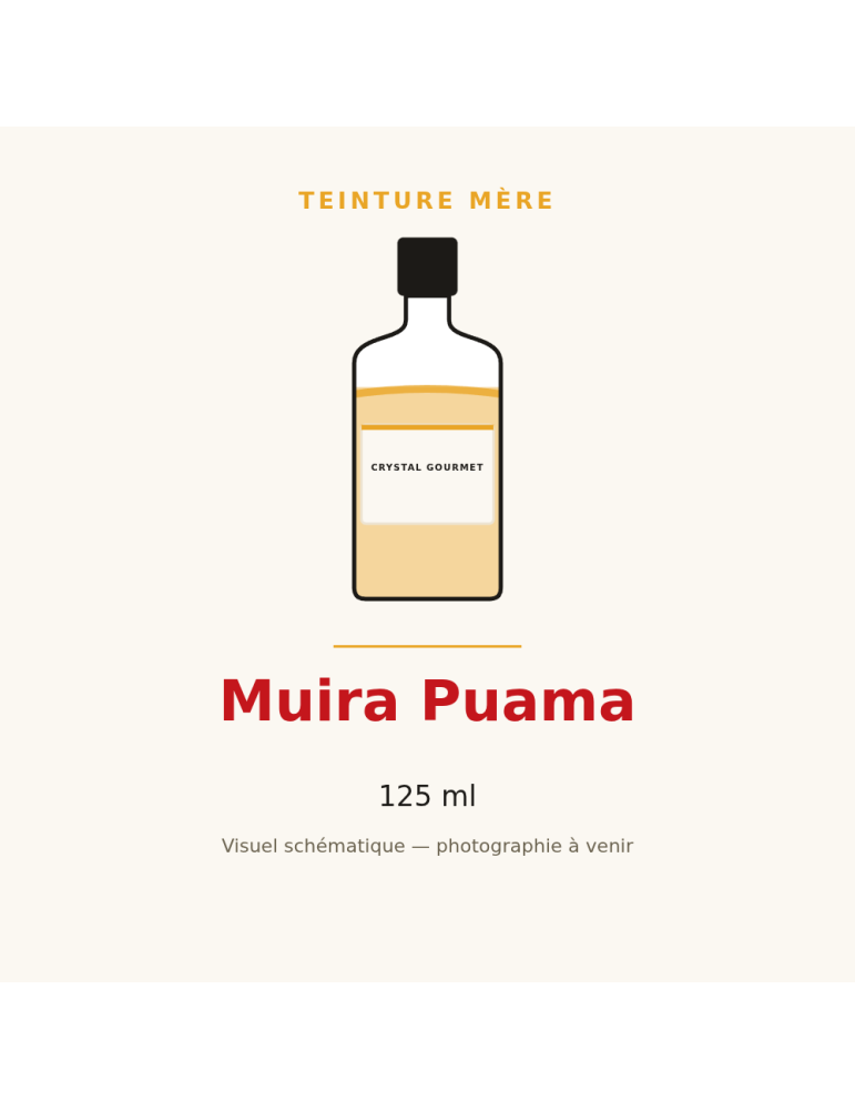 Teinture mère de Muira Puama 125 ml - Ptychopetalum olacoides