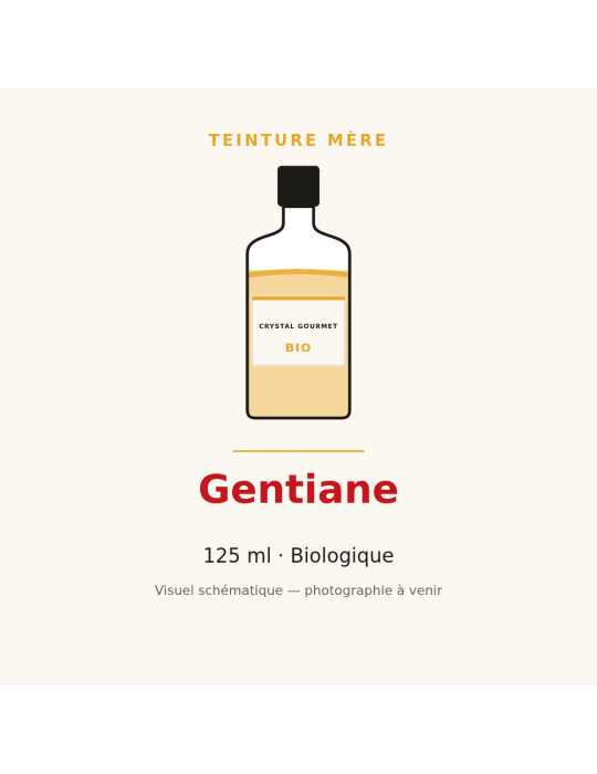 Teinture mère de Gentiane bio 125 ml - Gentiana lutea