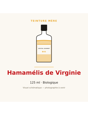 Teinture mère d'Hamamélis de Virginie bio 125 ml