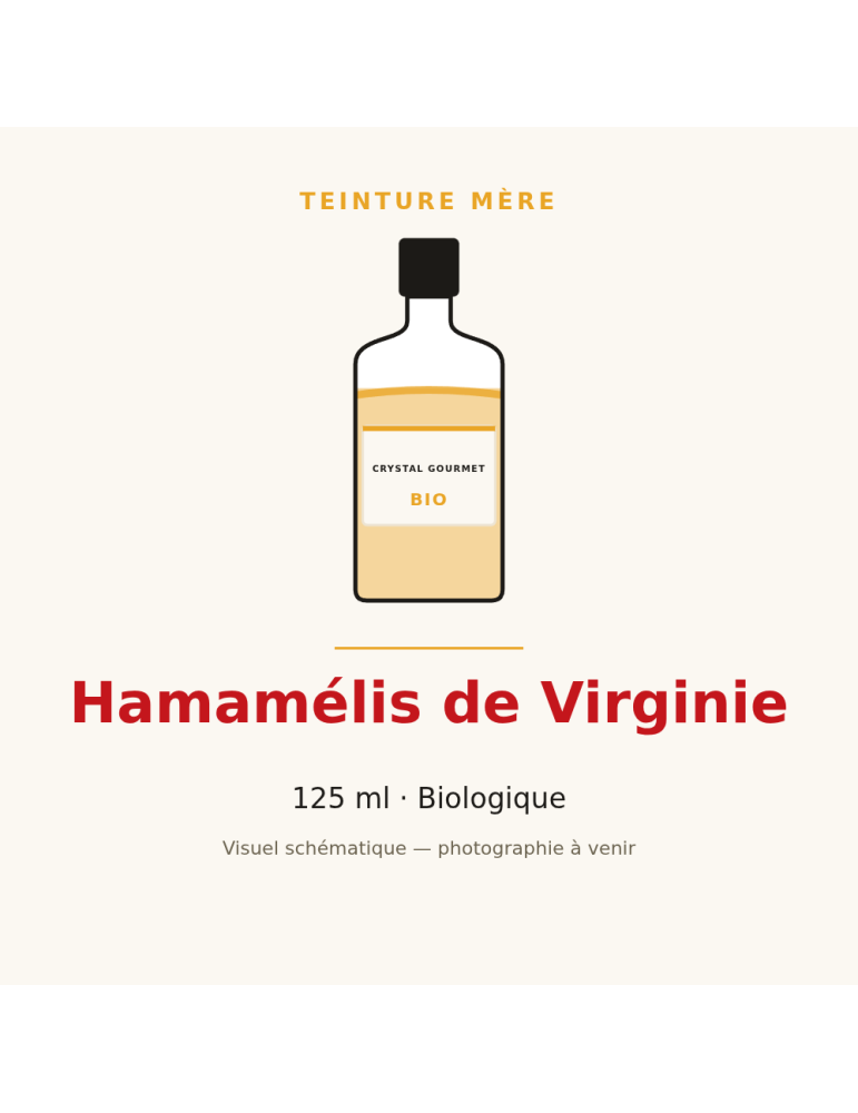 Teinture mère d'Hamamélis de Virginie bio 125 ml
