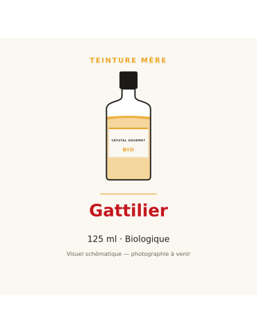 Teinture mère de Gattilier bio 125 ml - Vitex agnus-castus