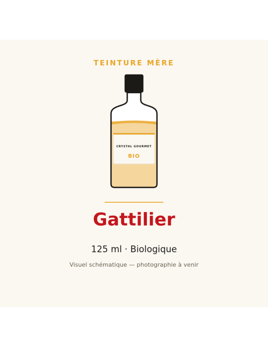 Teinture mère de Gattilier bio 125 ml - Vitex agnus-castus