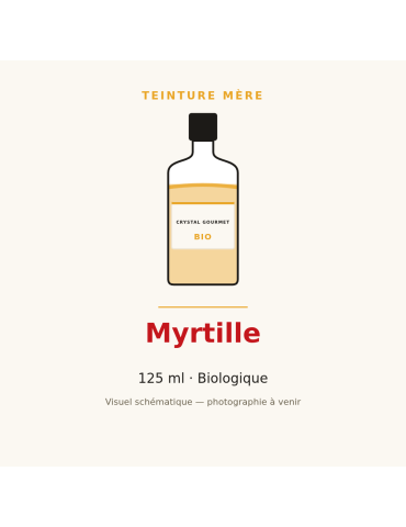 Teinture mère de Myrtille bio 125 ml - Vaccinium myrtillus