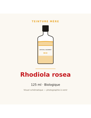 Teinture mère de Rhodiola rosea bio 125 ml - Rhodiola rosea