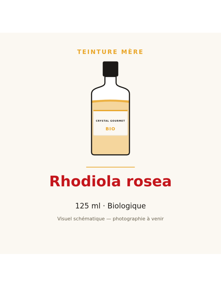 Teinture mère de Rhodiola rosea bio 125 ml - Rhodiola rosea