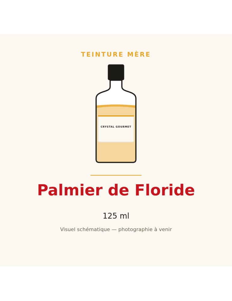 Teinture mère de Palmier de Floride (Serenoa repens) - 125 ml