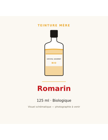 Teinture mère de Romarin bio (Rosmarinus officinalis) - 125 ml