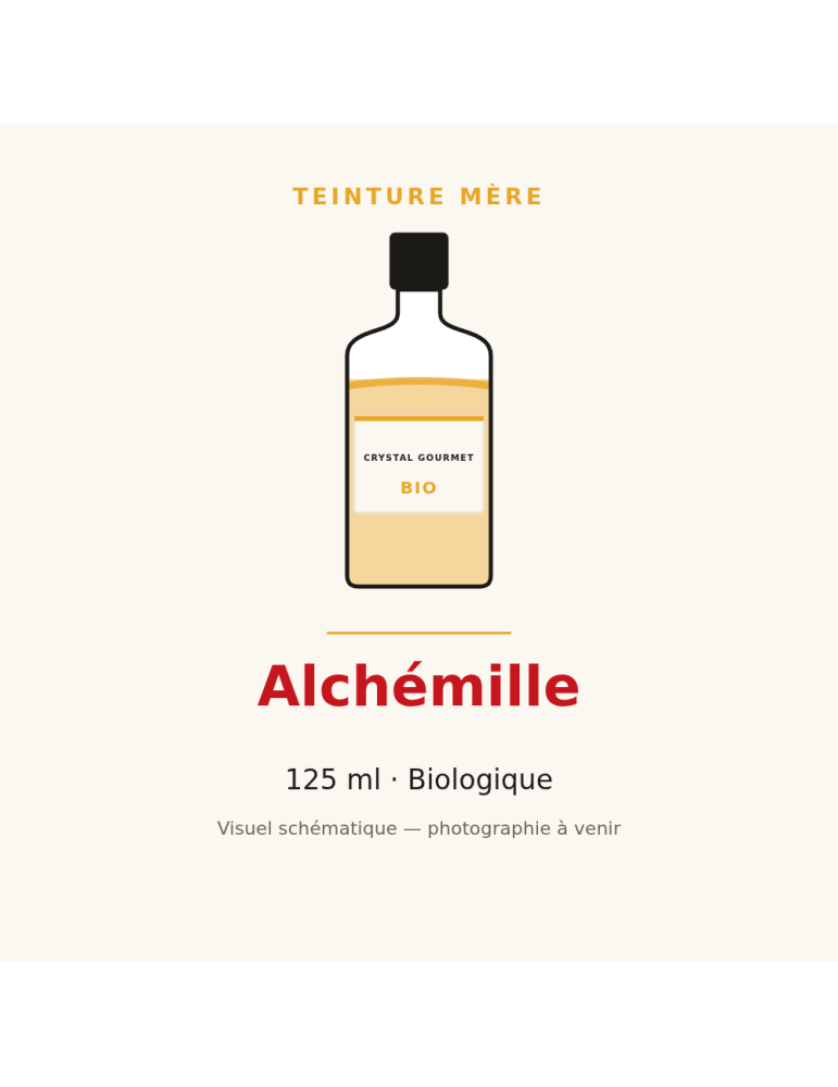 Teinture mère d'Alchémille bio - flacon 125 ml