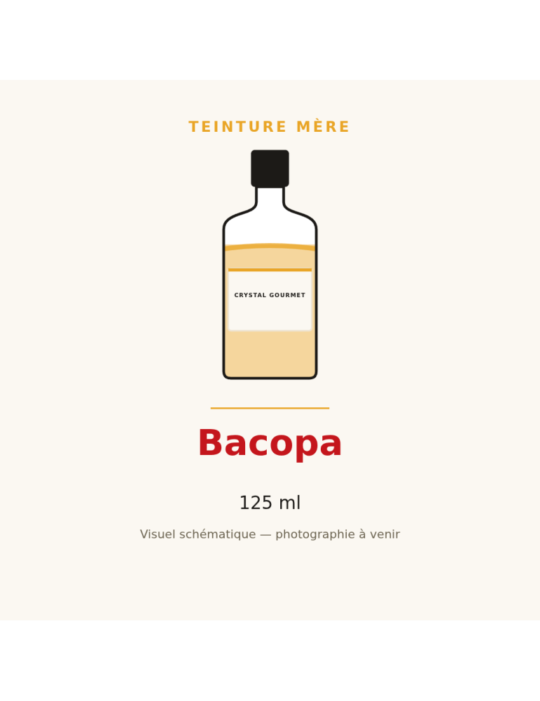 Teinture mère de Bacopa (Bacopa monnieri) - 125 ml