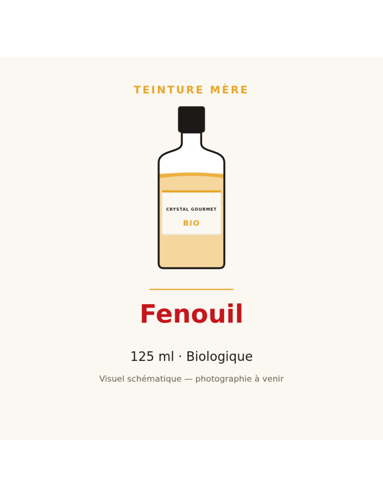 Teinture mère de Fenouil bio - flacon 125 ml