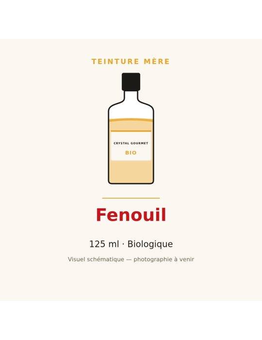 Teinture mère de Fenouil bio - flacon 125 ml