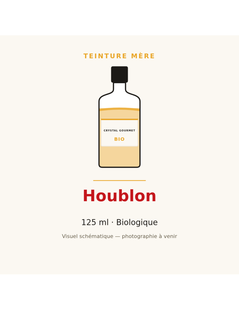 Teinture mère de Houblon bio - flacon 125 ml