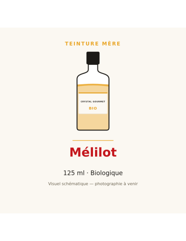 Teinture mère de Mélilot bio - flacon 125 ml