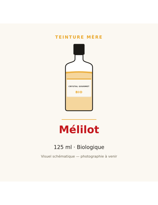 Teinture mère de Mélilot bio - flacon 125 ml