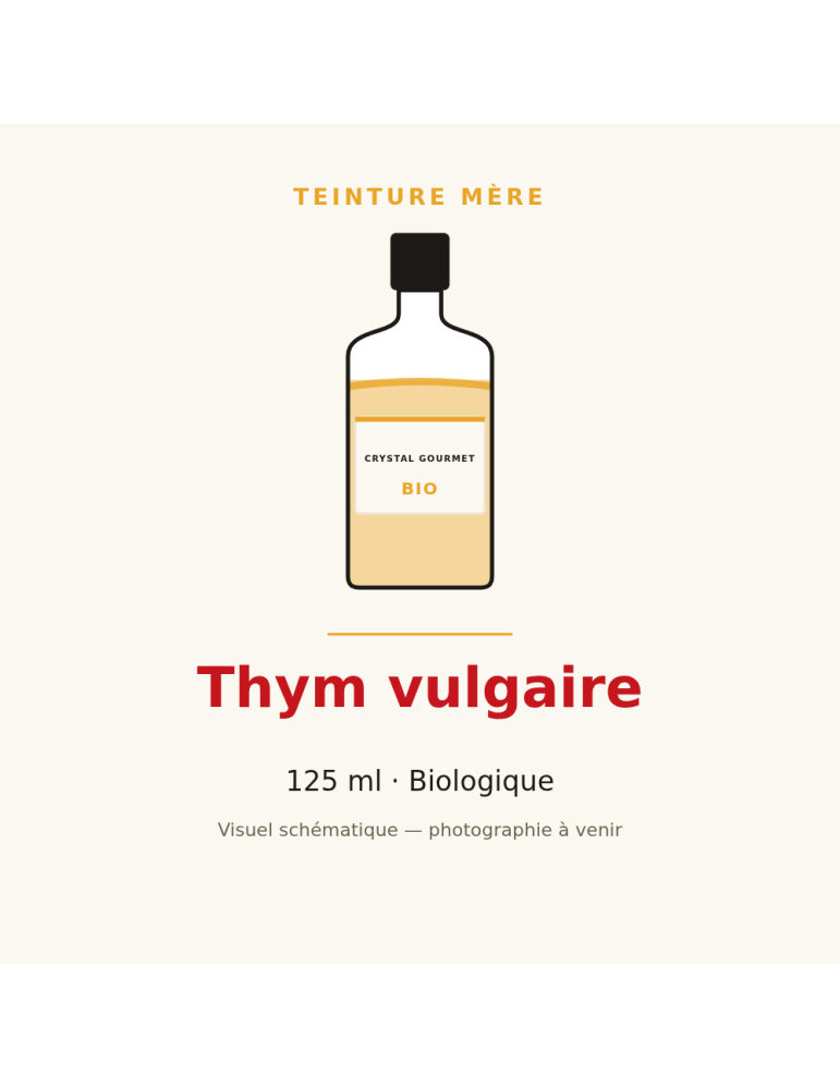 Teinture mère de Thym vulgaire bio - flacon 125 ml