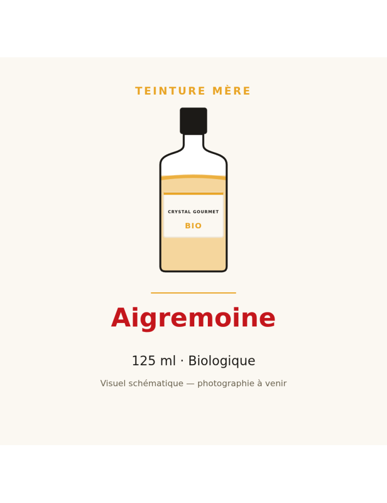 Teinture mère d'Aigremoine bio - 125 ml