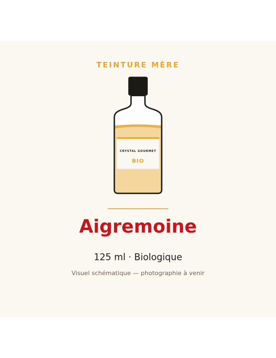 Teinture mère d'Aigremoine bio - 125 ml